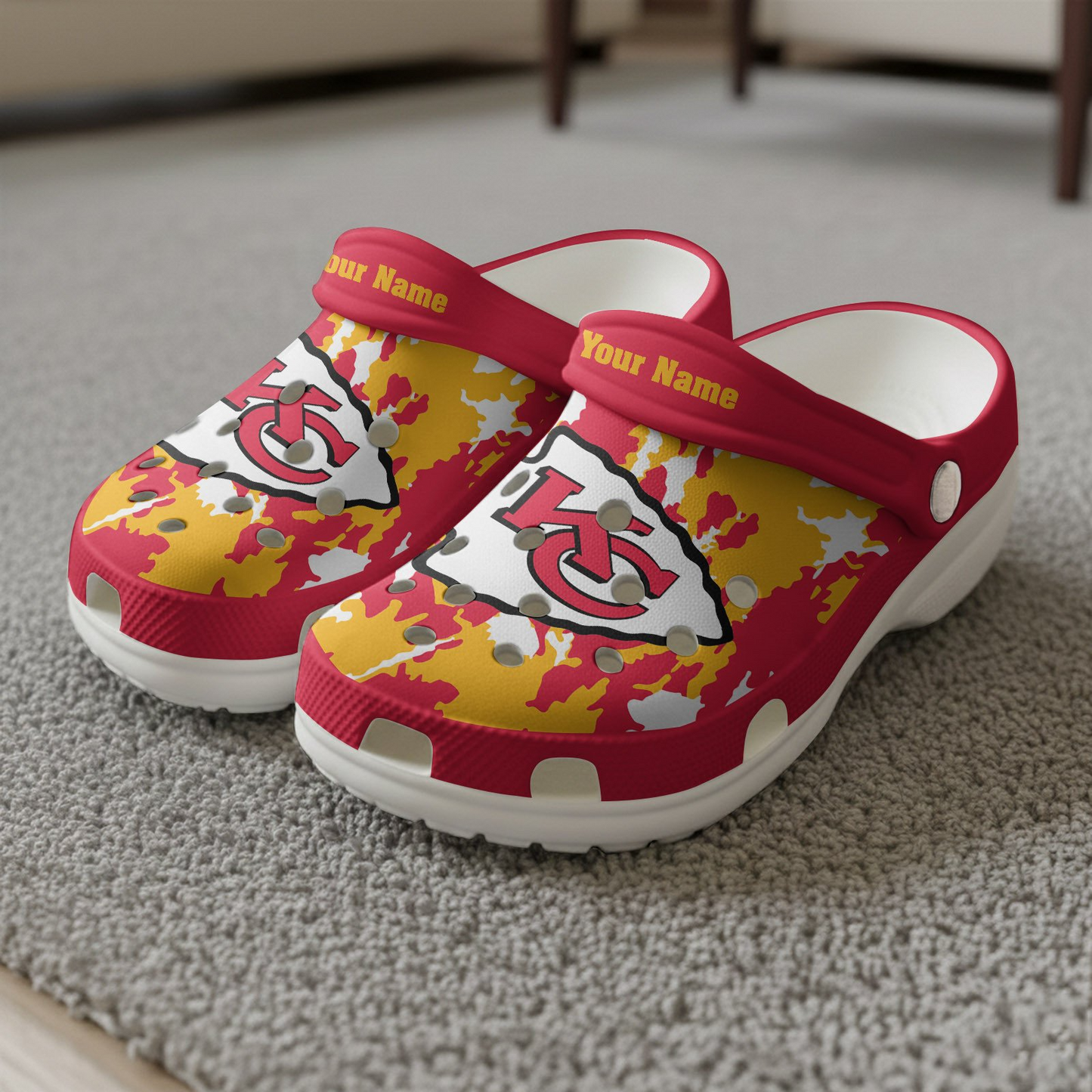 Premium NFL KC Camo CLogs V1 NMD TTV