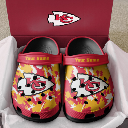 Premium NFL KC Camo CLogs V1 NMD TTV