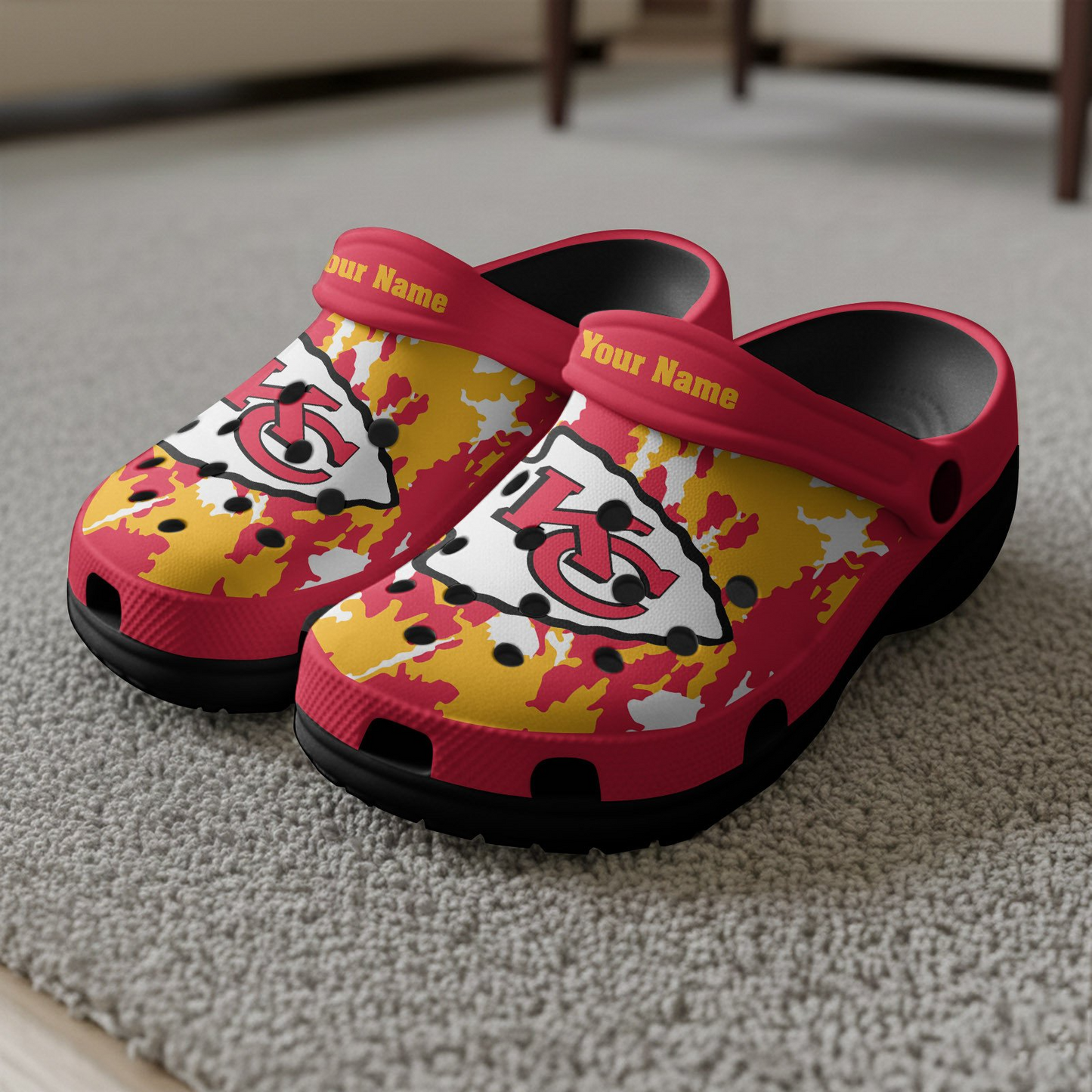 Premium NFL KC Camo CLogs V1 NMD TTV