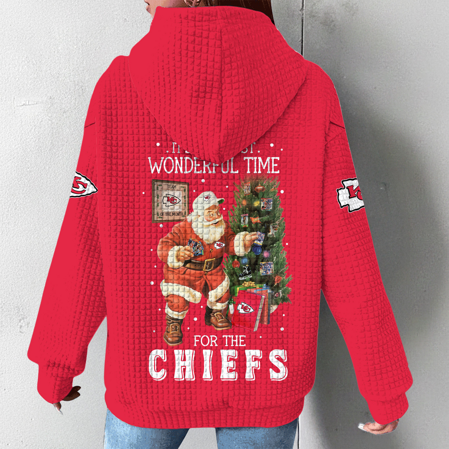 Premium NFL KC Christmas Waffele Hoodie V1 NMD 261125 TTV