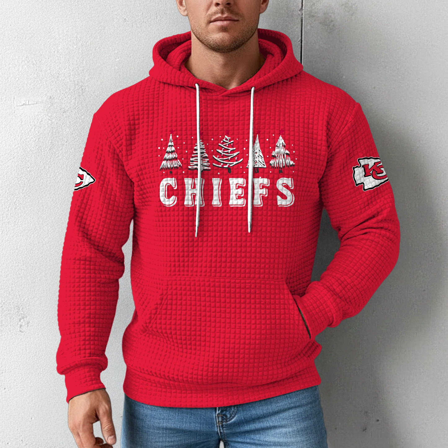 Premium NFL KC Christmas Waffele Hoodie V1 NMD 261125 TTV