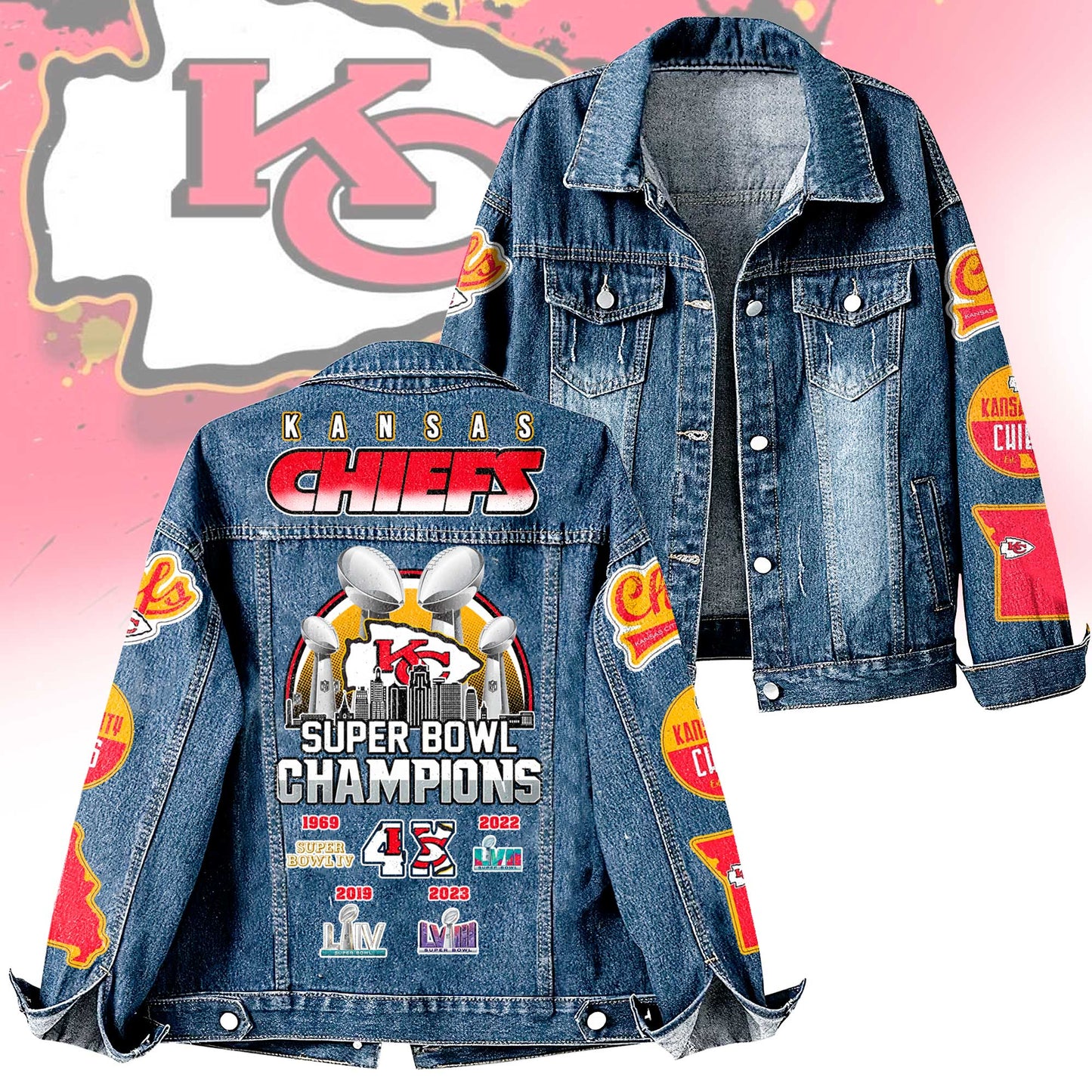 Premium NFL KC Denim Jacket V1 NMD NHM