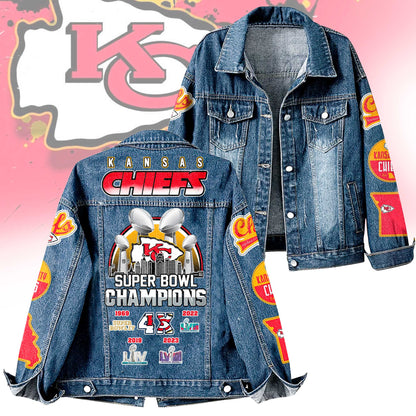 Premium NFL KC Denim Jacket V1 NMD NHM