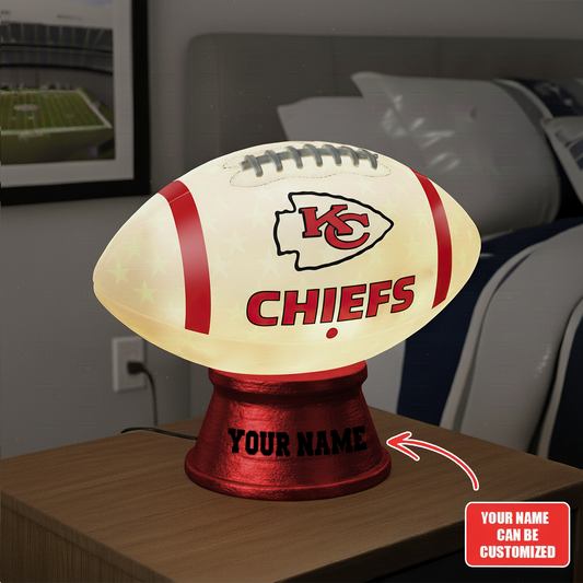 Premium NFL KC Football Night Light Custom Name V2 NMD TTV