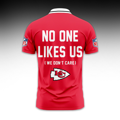Premium NFL KC No One Likes Us Polo Shirt V1 NMD 291025 TTV