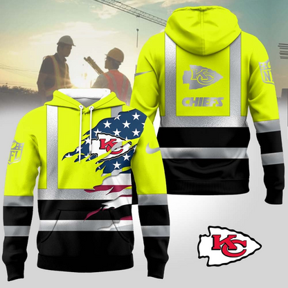 Premium NFL KC Patriotic Safety Hoodie V1 NMD TTV
