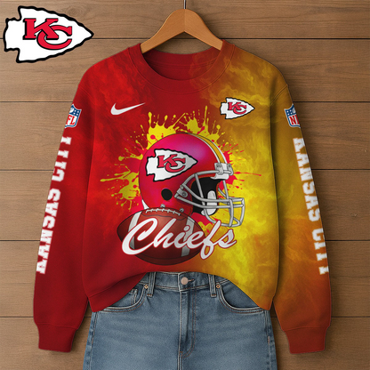 Premium NFL KC Printed Sweatshirt V1 NMD TTV