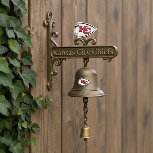 Premium NFL KC Retro Wall-Mounted Metal Doorbell V1 NMD NHM