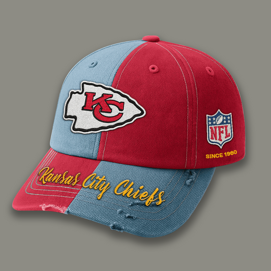Premium NFL KC Vintage Patchwork Cap V1 NMD TTV