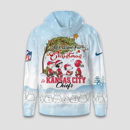 Premium NFL KC x Peanuts Snow Day Hoodie V3 NMD TTV