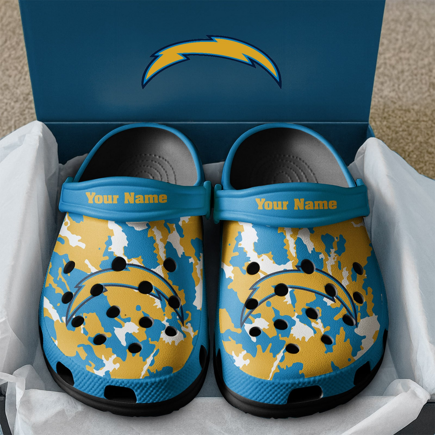 Premium NFL LAC Camo CLogs V1 NMD TTV