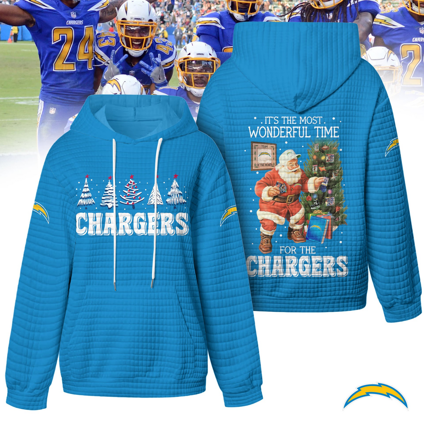 Premium NFL LAC Christmas Waffele Hoodie V1 NMD 261125 TTV