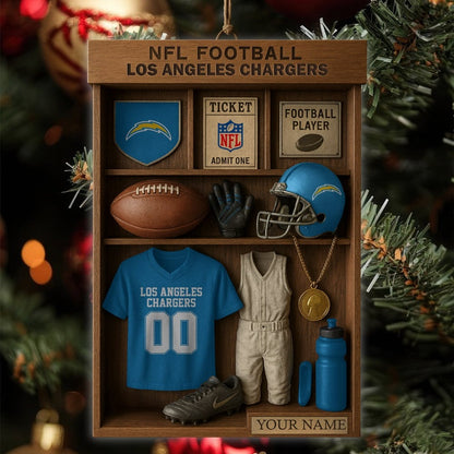 Premium NFL LAC Football Locker Hanging Ornament V1 NMD NHM