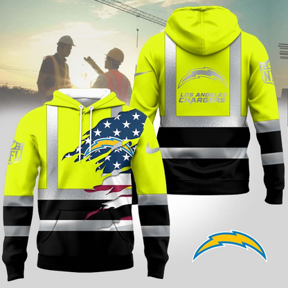 Premium NFL LAC Patriotic Safety Hoodie V1 NMD TTV