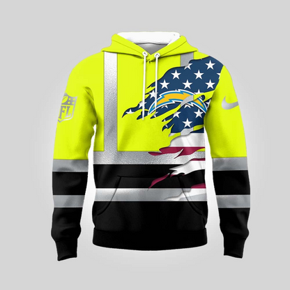 Premium NFL LAC Patriotic Safety Hoodie V1 NMD TTV