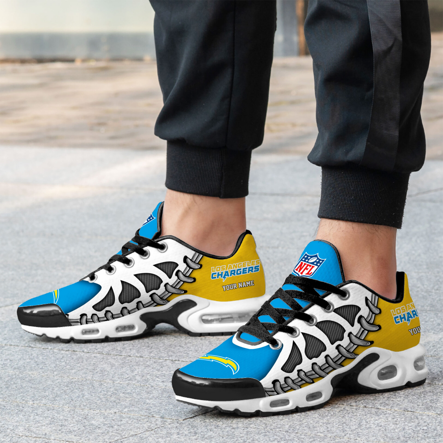Premium NFL LAC Spine Rush Air Max Sneaker V4 NMD  TTV