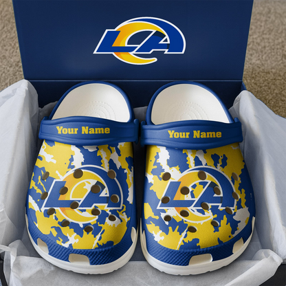 Premium NFL LAR Camo CLogs V1 NMD TTV