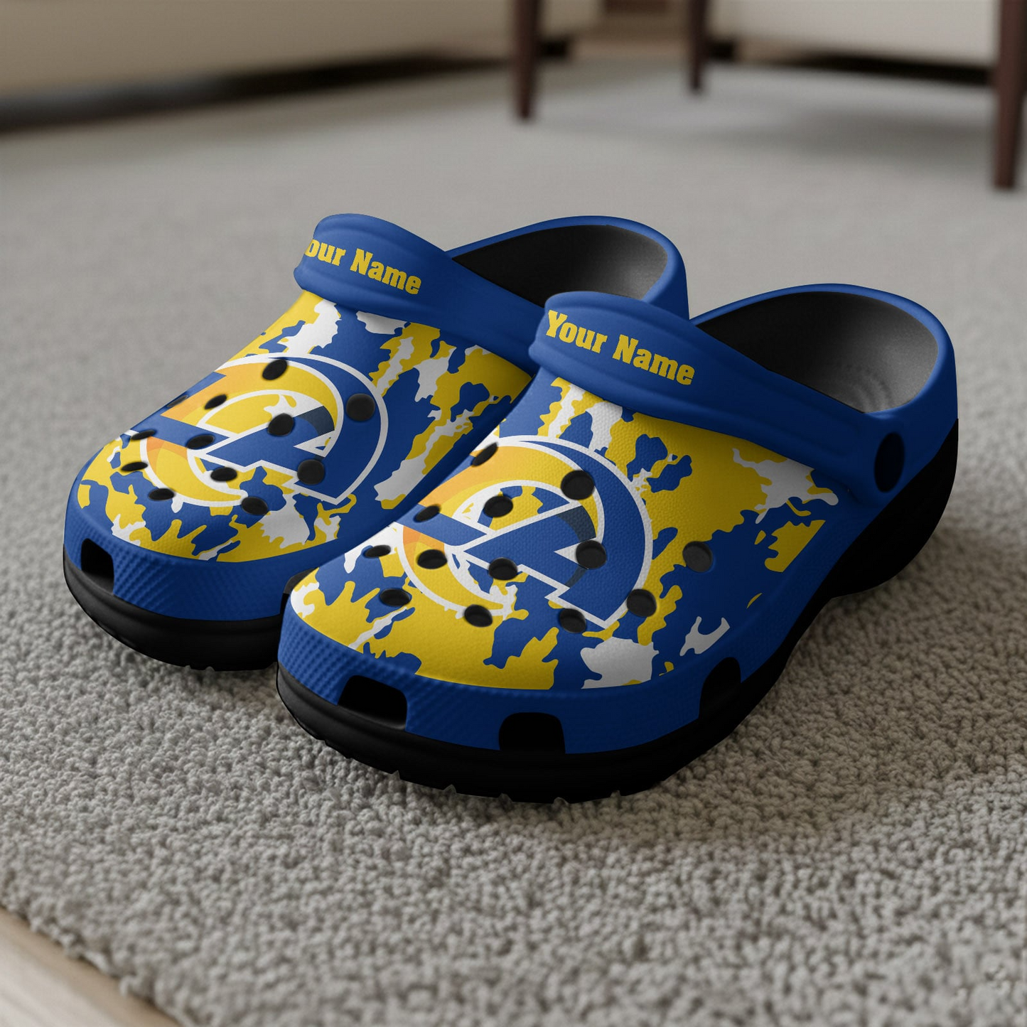 Premium NFL LAR Camo CLogs V1 NMD TTV