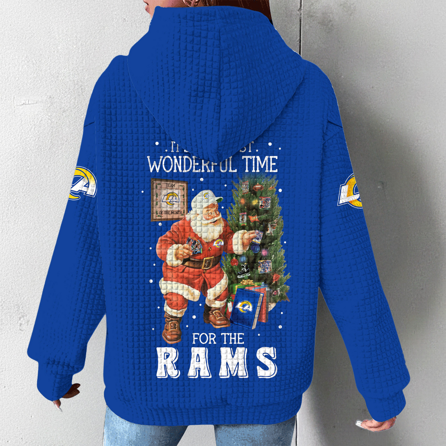 Premium NFL LAR Christmas Waffele Hoodie V1 NMD 261125 TTV