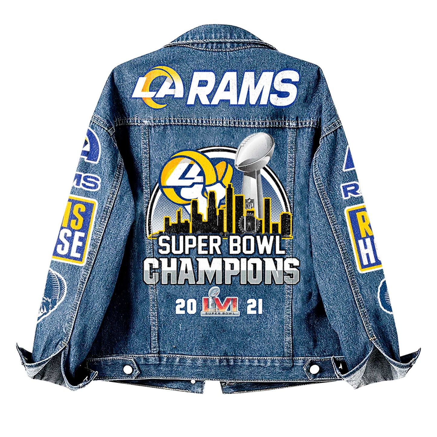 Premium NFL LAR Denim Jacket V1 NMD NHM