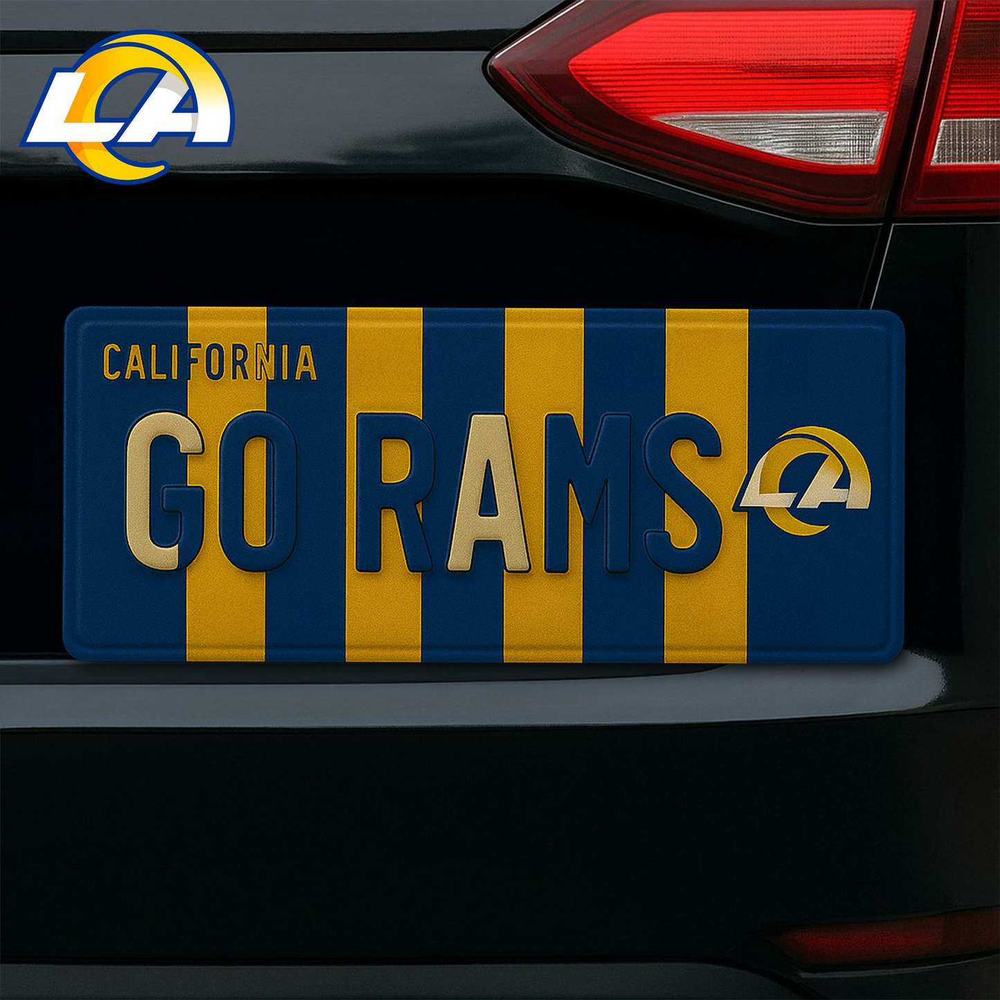 Premium NFL LAR License Plate Frame HI V1 NMD TTV