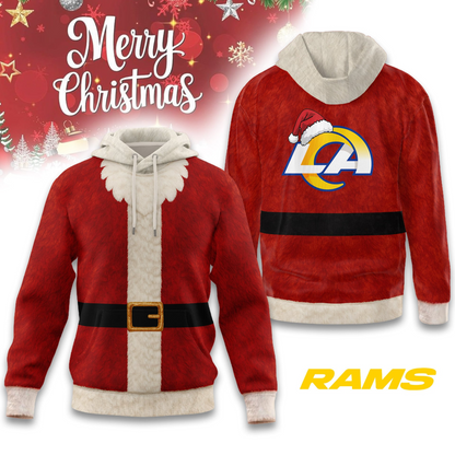 Premium NFL LAR Santa Claus Hoodie V1 NMD TTV