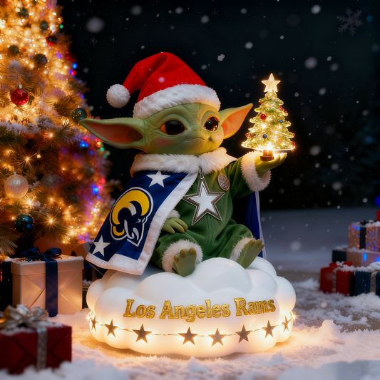 Premium NFL LAR x Baby Yoda Holiday LED Figure V1 NMD 261125 TTV