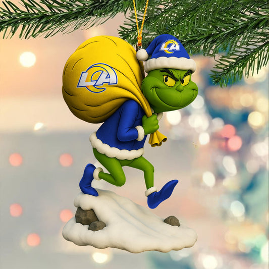Premium NFL LAR x GR Christmas Tree Ornament V2 NMD NHM