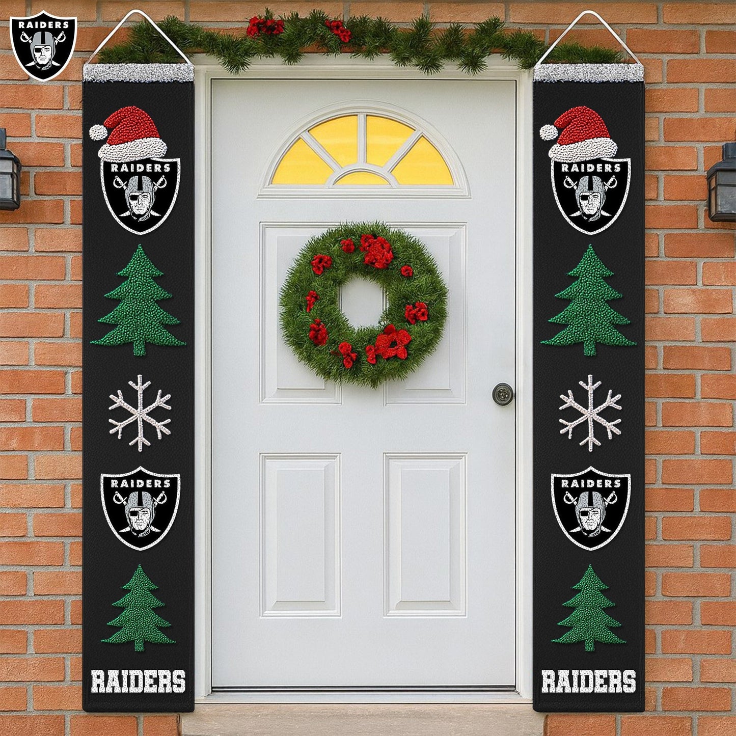 Premium NFL LV Christmas Merry Christmas Porch Sign V1 NMD NHM