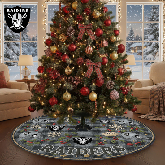 Premium NFL LV Christmas Tree Skirt V1 NMD TTV