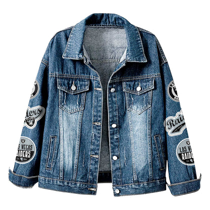 Premium NFL LV Denim Jacket V1 NMD NHM