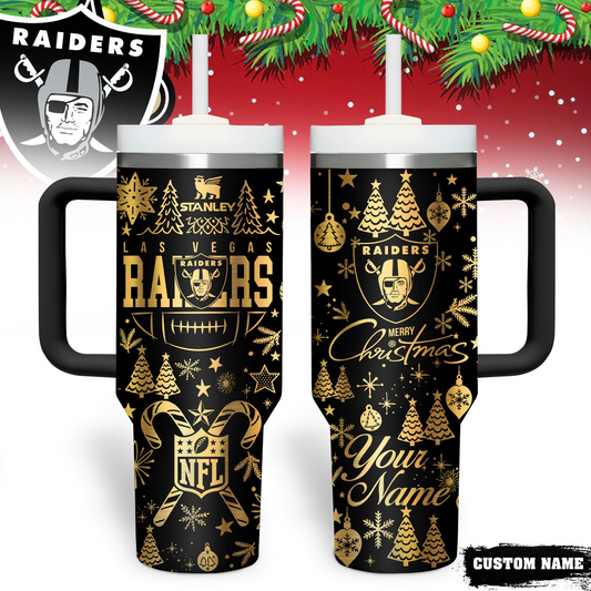 Premium NFL LV Holiday Gold Tumbler V1 NMD TTV