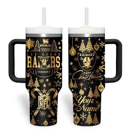 Premium NFL LV Holiday Gold Tumbler V1 NMD TTV