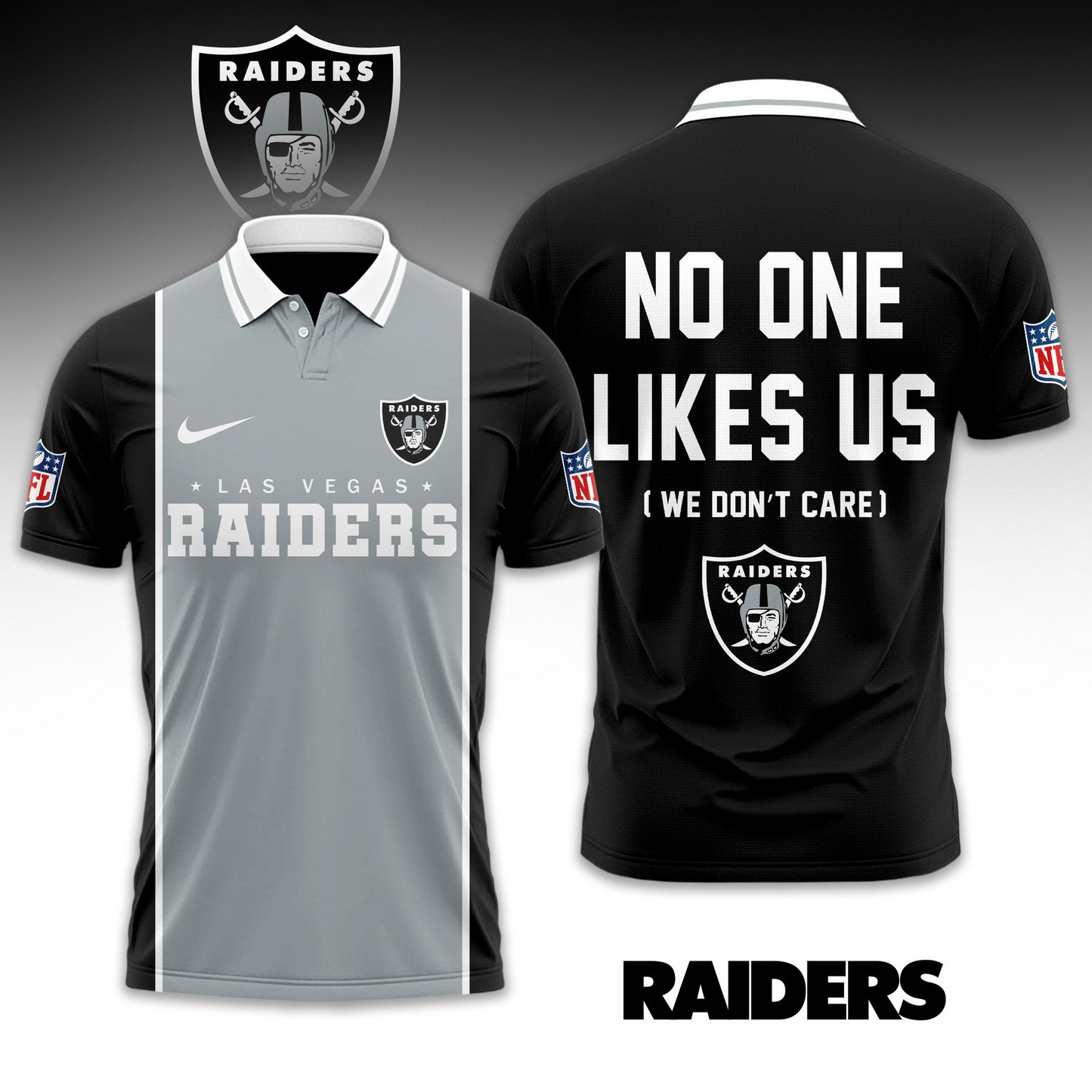 Premium NFL LV No One Likes Us Polo Shirt V1 NMD TTV