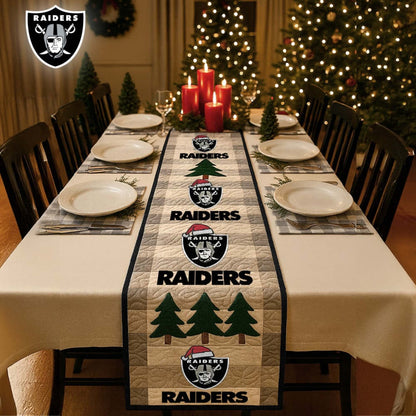 Premium NFL LV Quilted Christmas Table Runner V1 NMD NHM