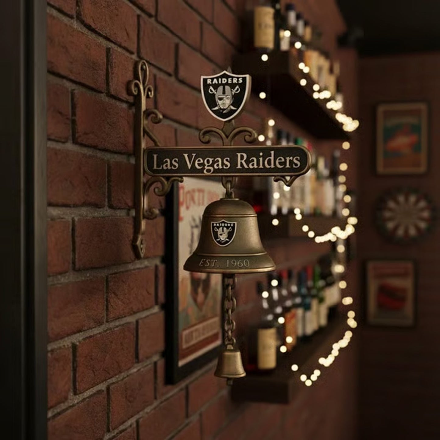 Premium NFL LV Retro Wall-Mounted Metal Doorbell V1 NMD NHM