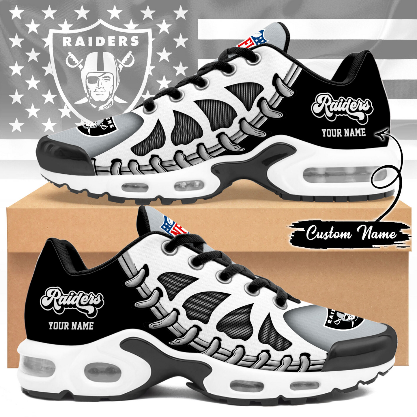 Premium NFL LV Spine Rush Air Max Sneaker V4 NMD  TTV