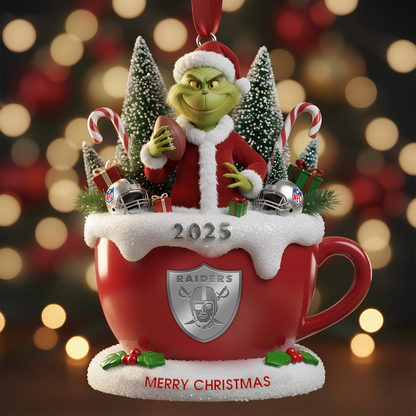 Premium NFL LV x The Grinch Christmas Ornament V2 NMD TTV