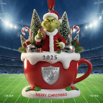 Premium NFL LV x The Grinch Christmas Ornament V2 NMD TTV