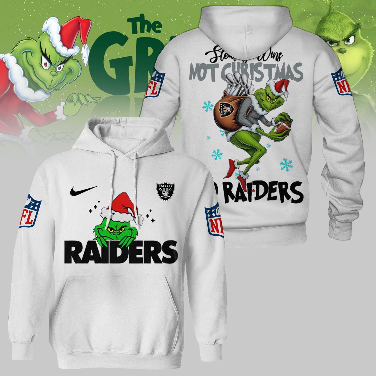 Premium NFL LV x The Grinch Shirt V3 NMD TTV