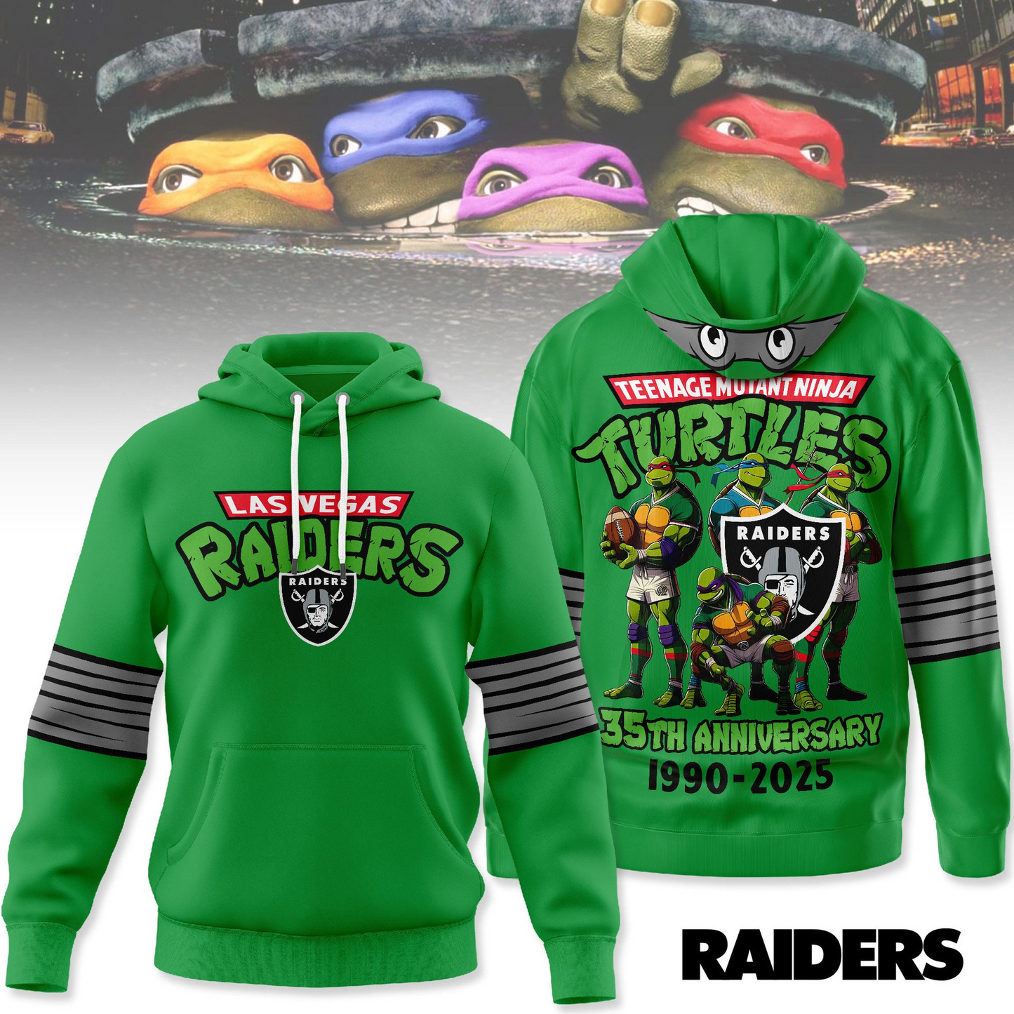 Premium NFL LV x TMNT 35th Anniversary Hoodie V1 NMD TTV