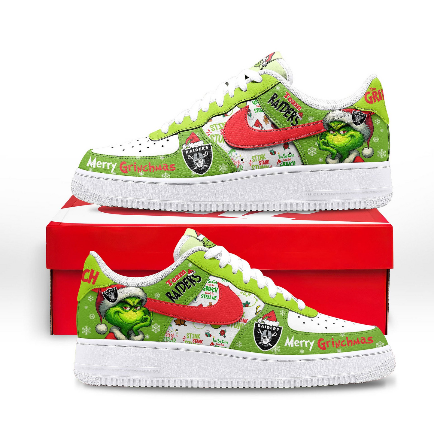 Premium NFL LVR x The Grinch AF1 Sneaker V3 NMD NTL