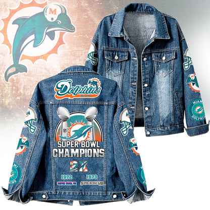 Premium NFL MIA Denim Jacket V1 NMD NHM