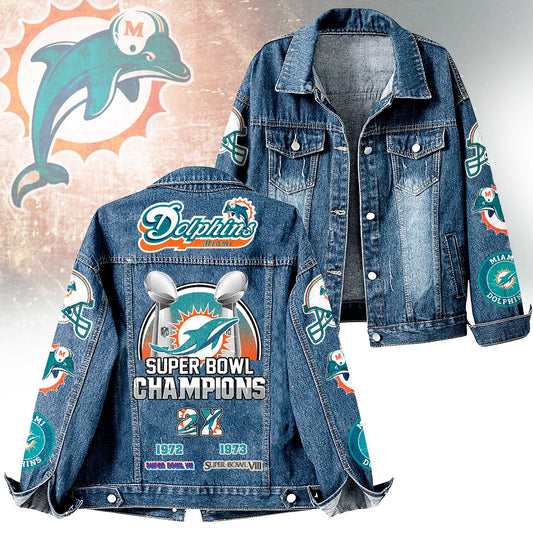 Premium NFL MIA Denim Jacket V1 NMD NHM