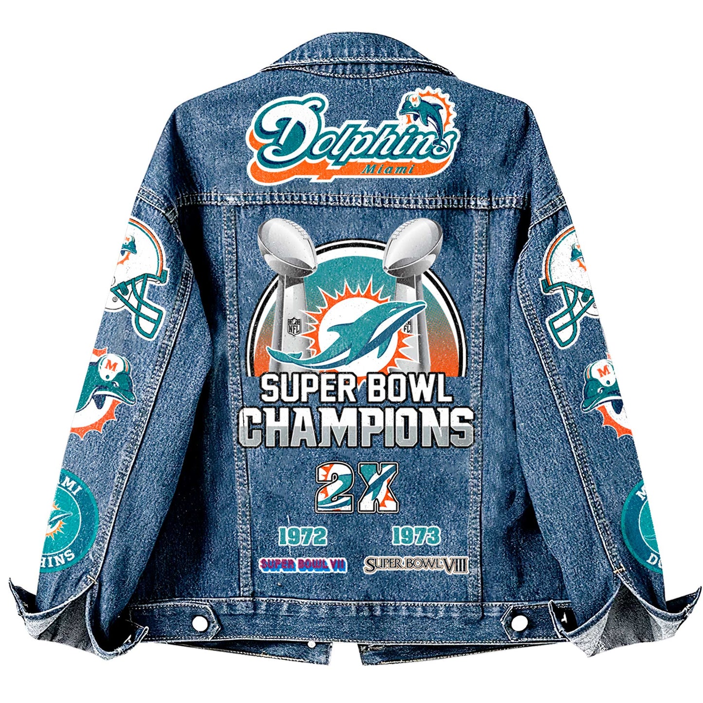 Premium NFL MIA Denim Jacket V1 NMD NHM
