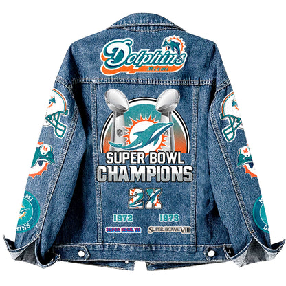 Premium NFL MIA Denim Jacket V1 NMD NHM