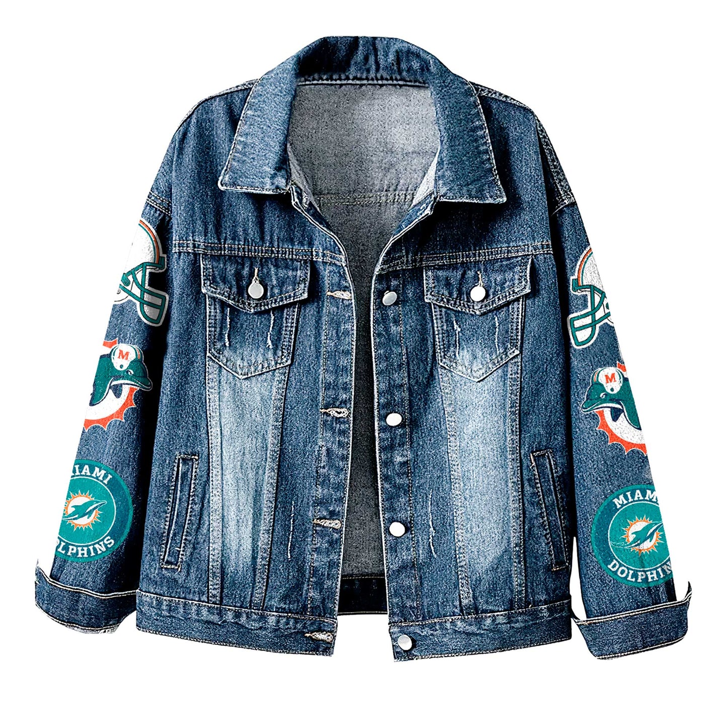 Premium NFL MIA Denim Jacket V1 NMD NHM