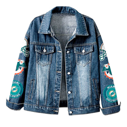 Premium NFL MIA Denim Jacket V1 NMD NHM