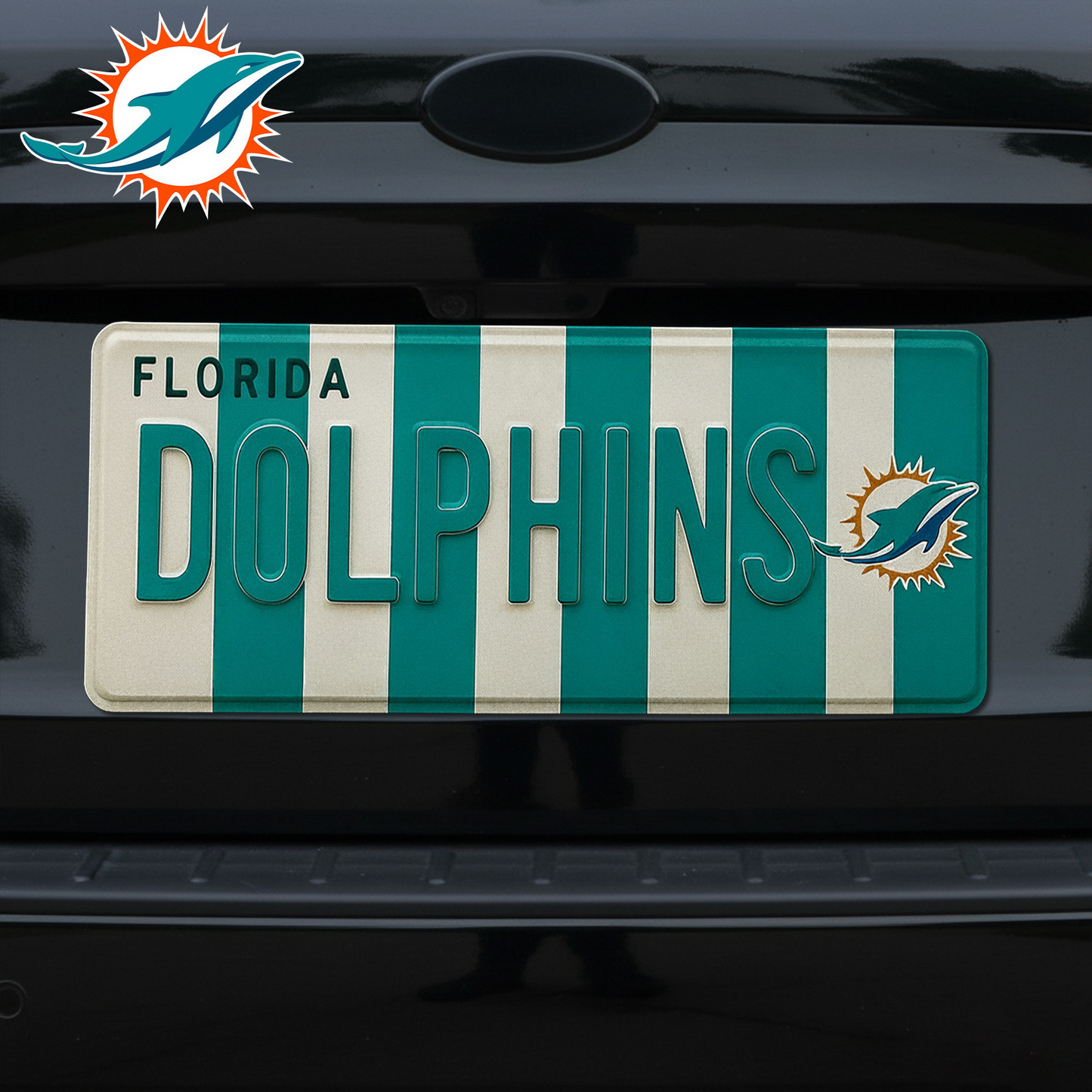 Premium NFL MIA License Plate Frame HI V1 NMD TTV