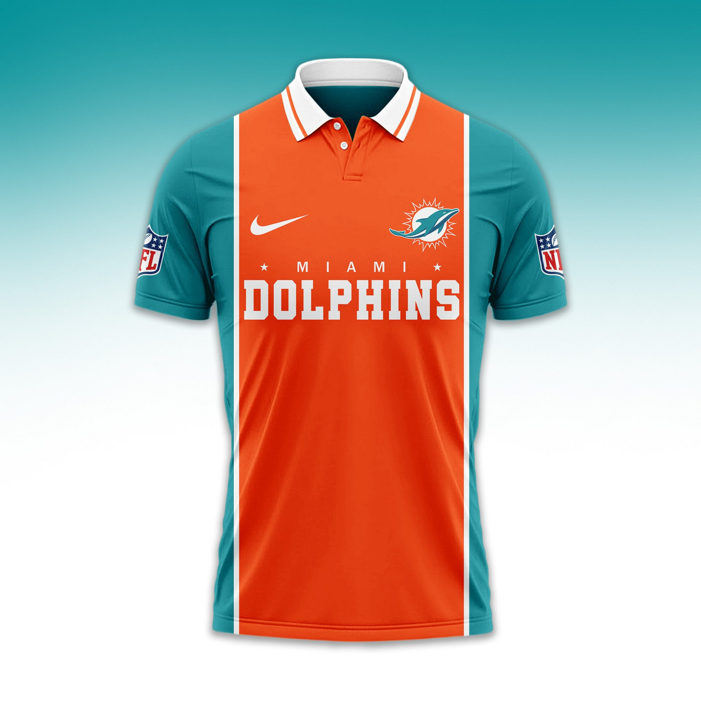 Premium NFL MIA No One Likes Us Polo Shirt V1 NMD TTV
